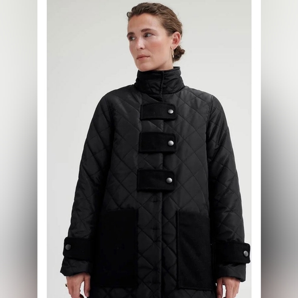 [NEW] Military Inspired Lightweight Quilted Coat Size 36 - Picture 6 of 8
